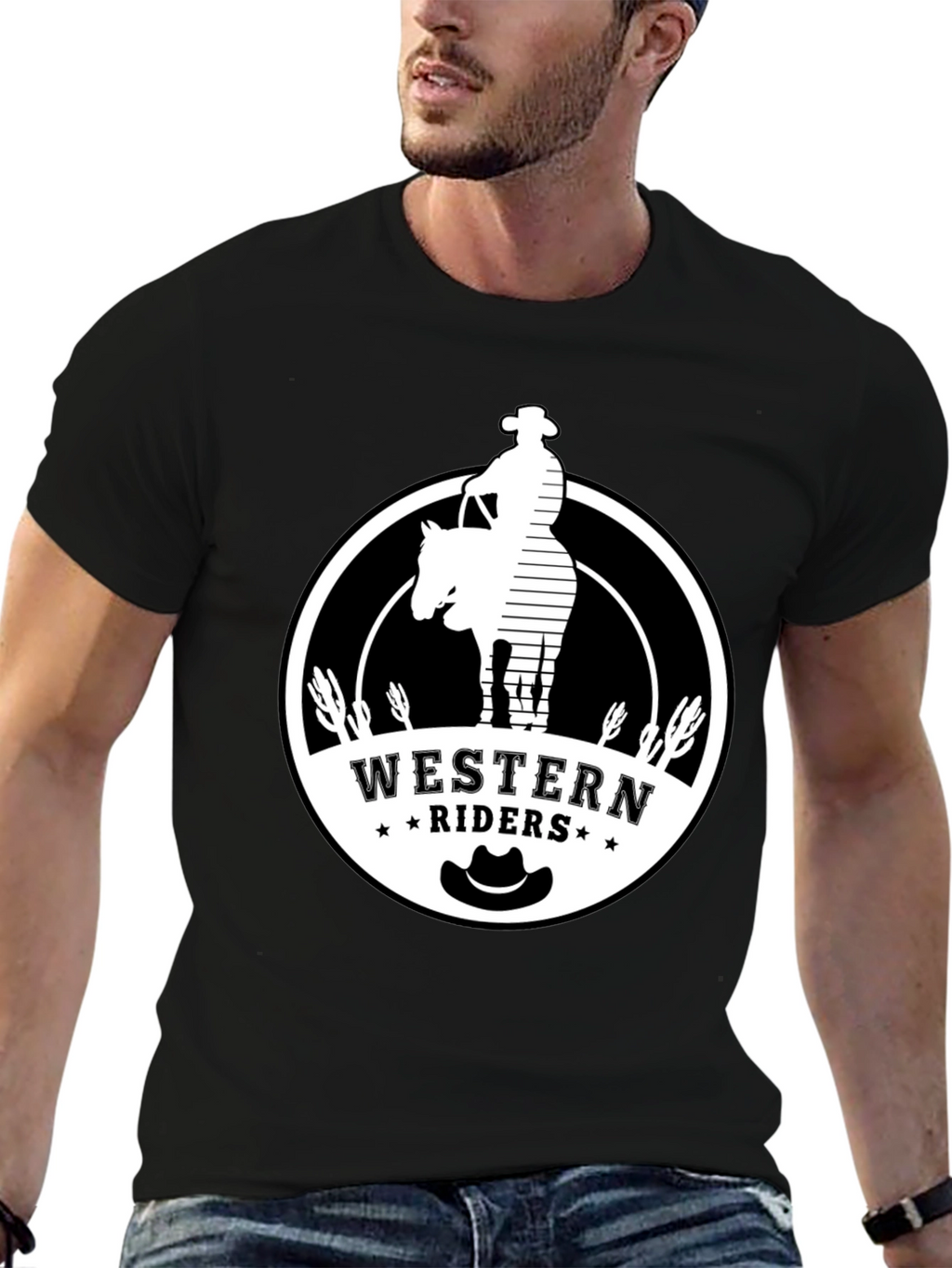 Western Riders Graphic T-Shirt - Cowboy Style