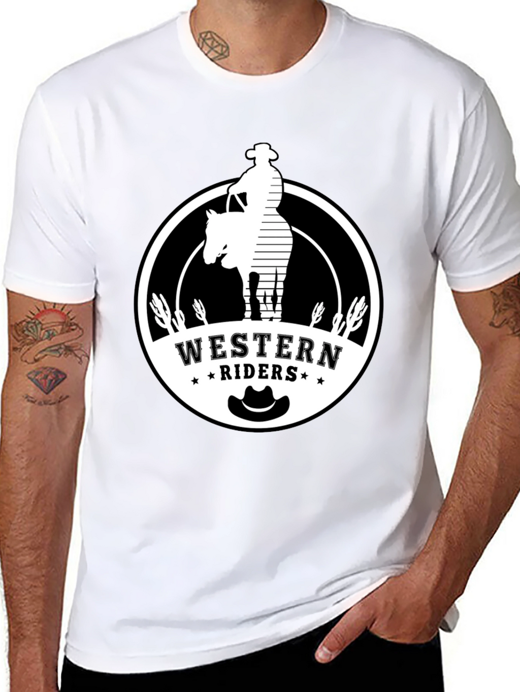 Western Riders Graphic T-Shirt - Cowboy Style