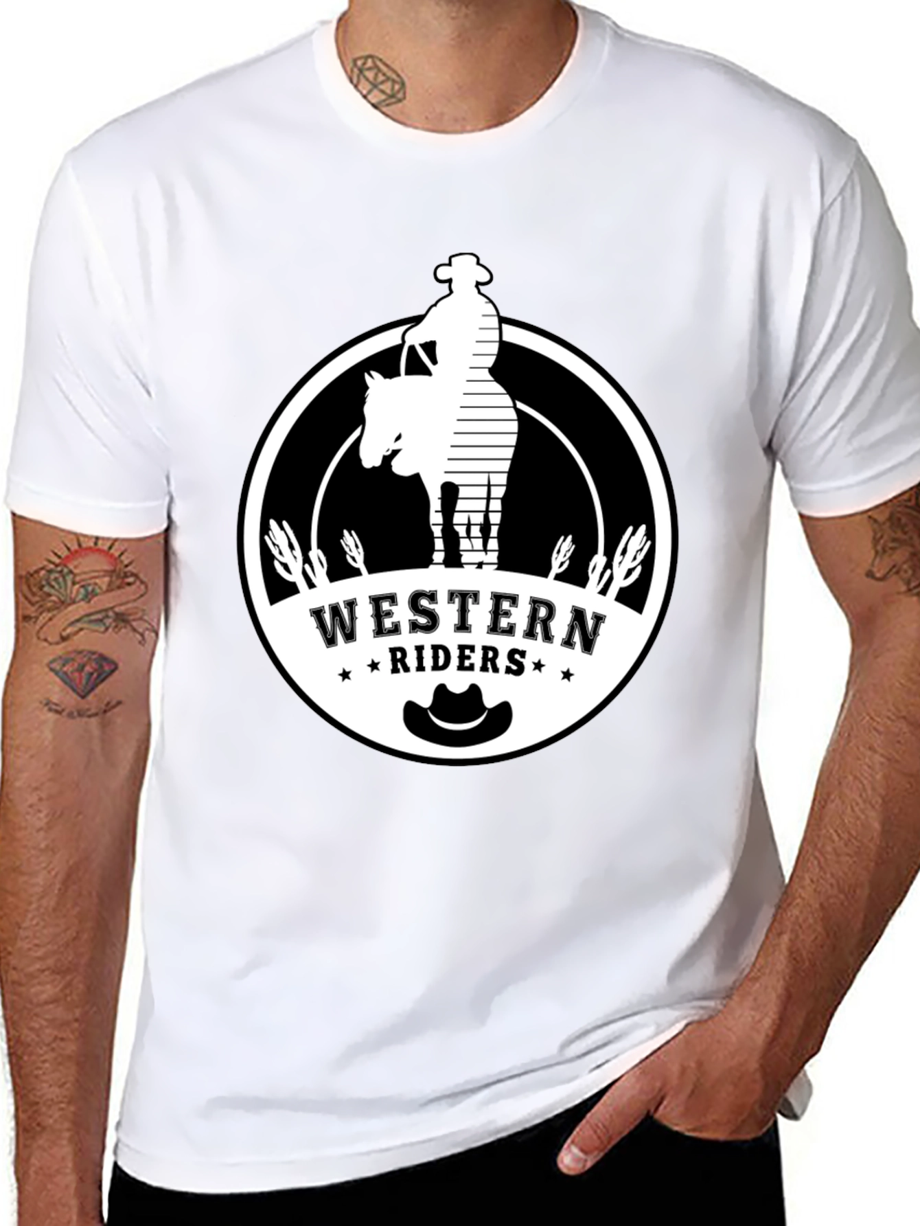 Western Riders Graphic T-Shirt - Cowboy Style