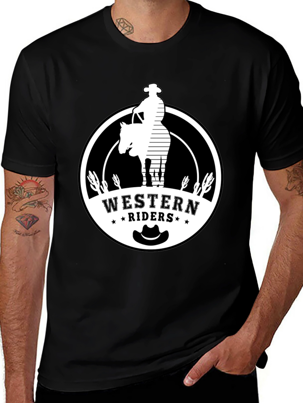 Western Riders Graphic T-Shirt - Cowboy Style