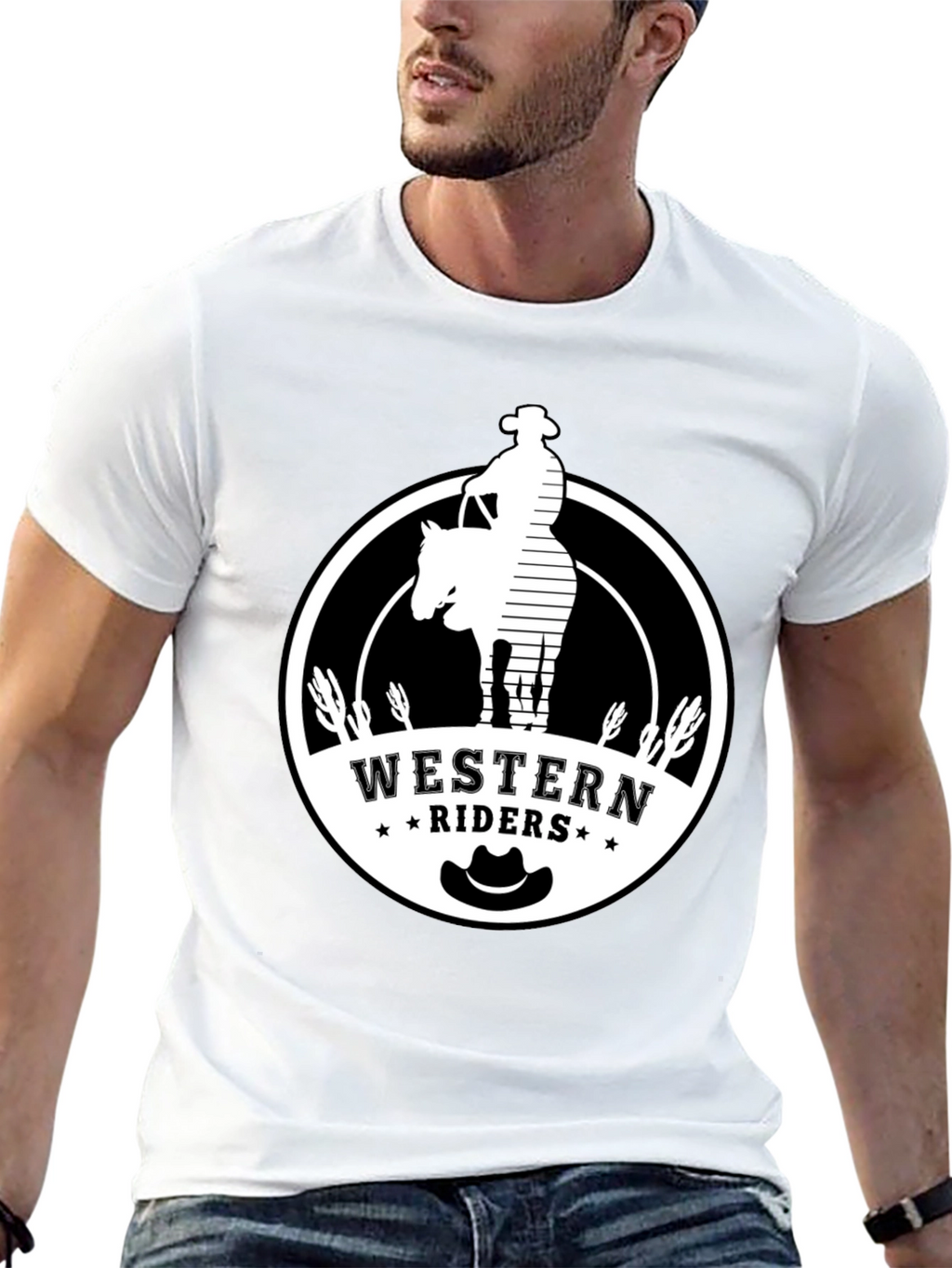 Western Riders Graphic T-Shirt - Cowboy Style