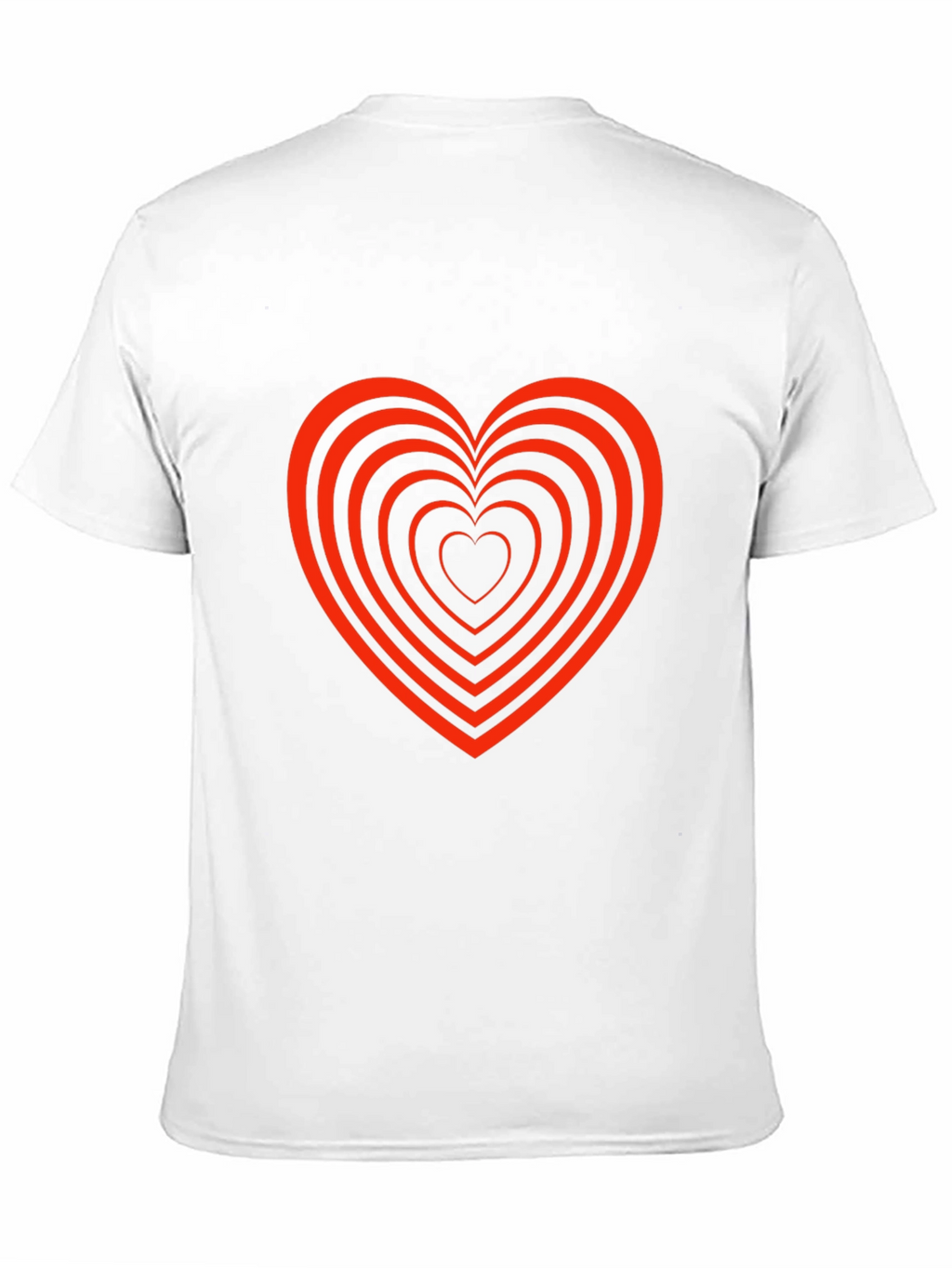 Heart Tunnel Graphic Tee - Stylish Black T-Shirt
