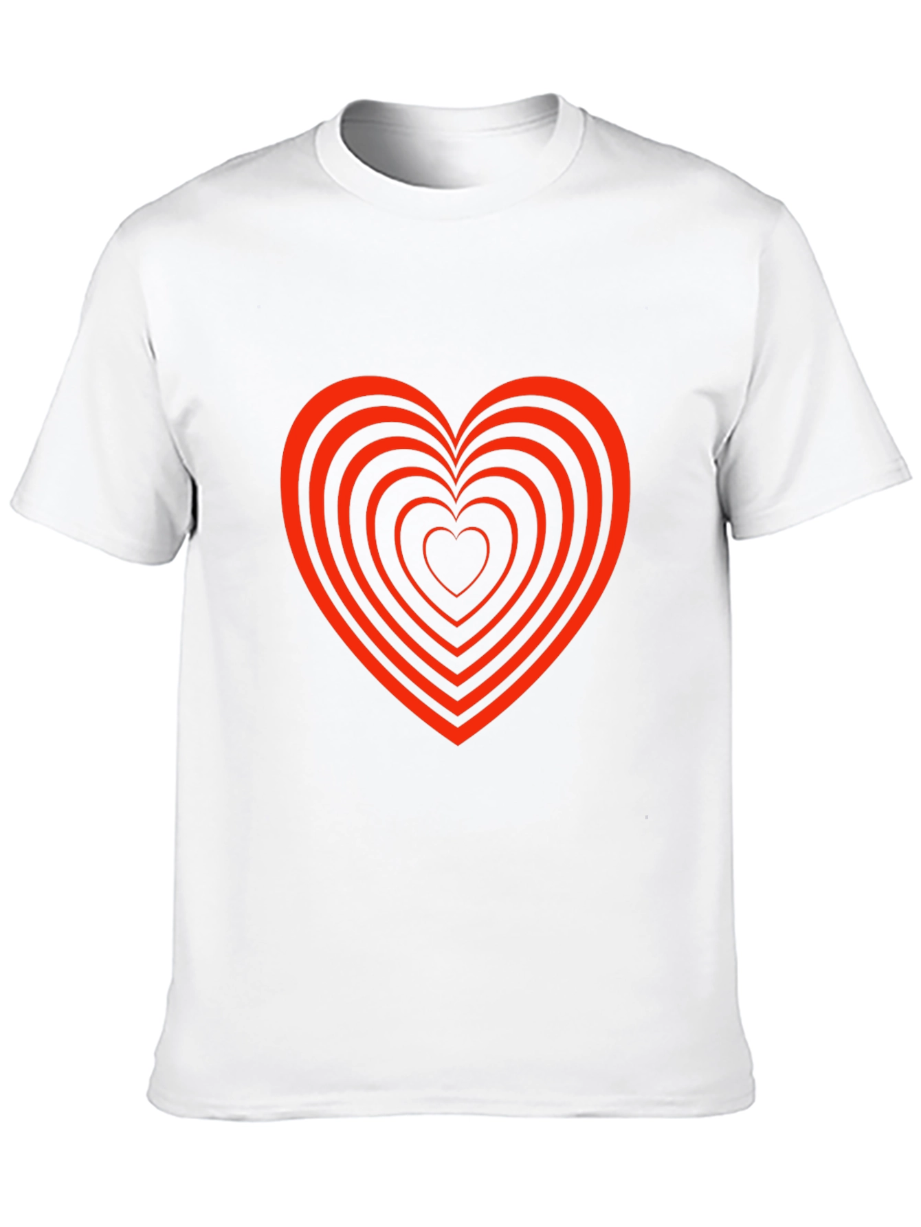 Heart Tunnel Graphic Tee - Stylish Black T-Shirt