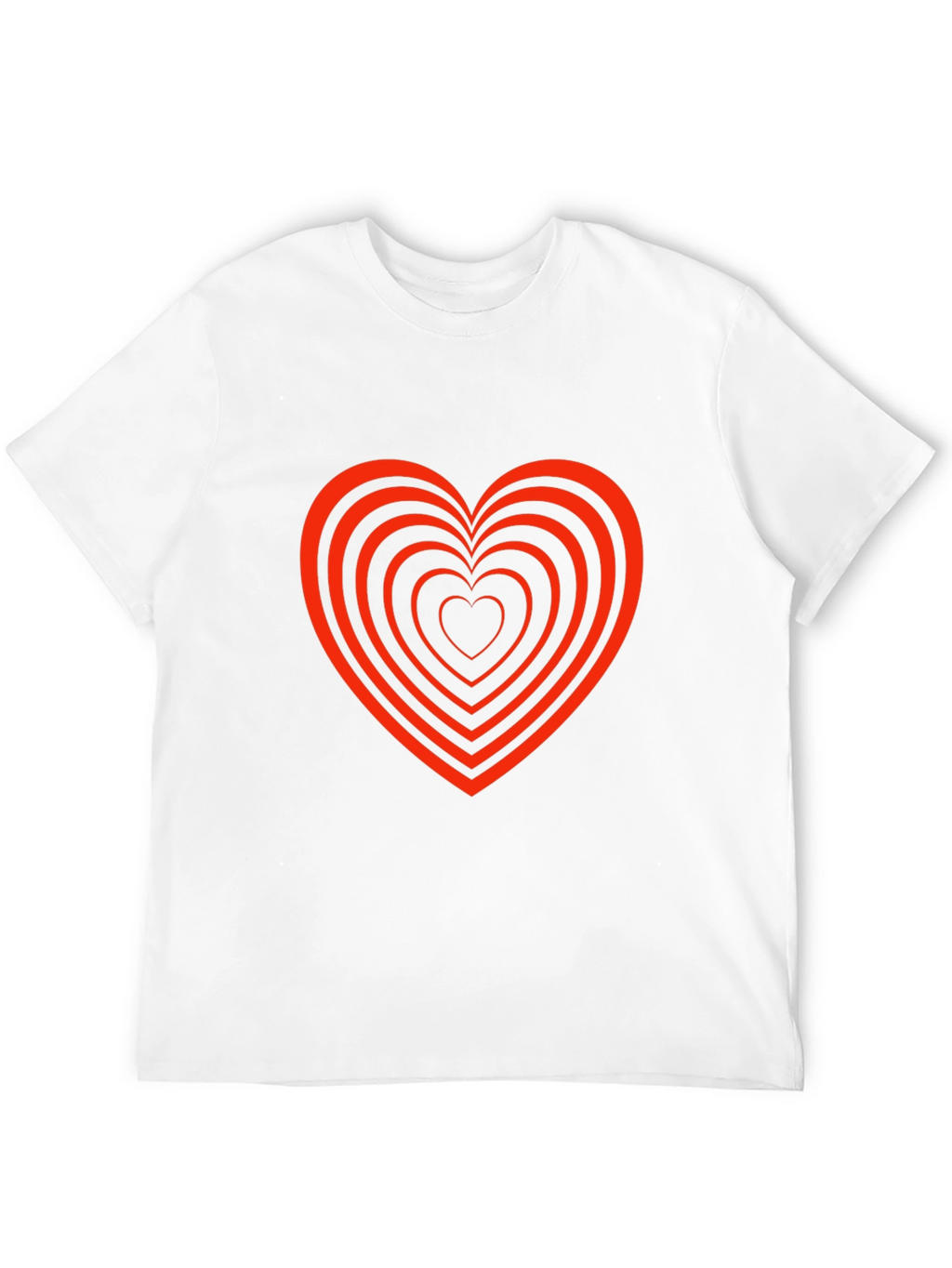 Heart Tunnel Graphic Tee - Stylish Black T-Shirt