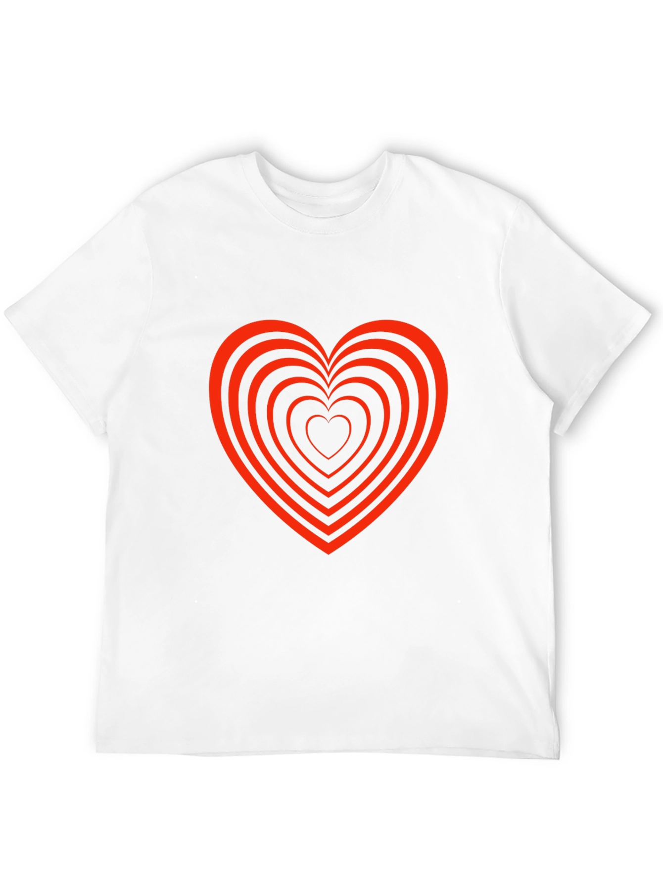 Heart Tunnel Graphic Tee - Stylish Black T-Shirt