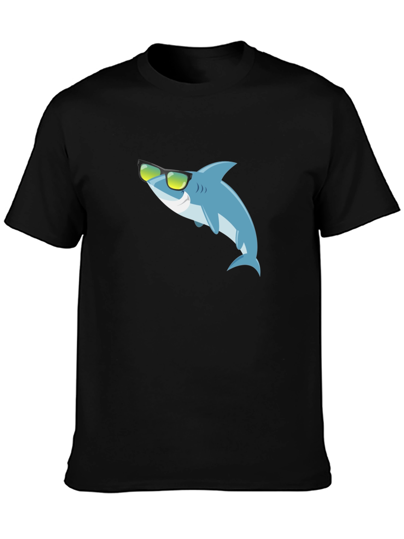 Cool Shark Graphic Black T-Shirt