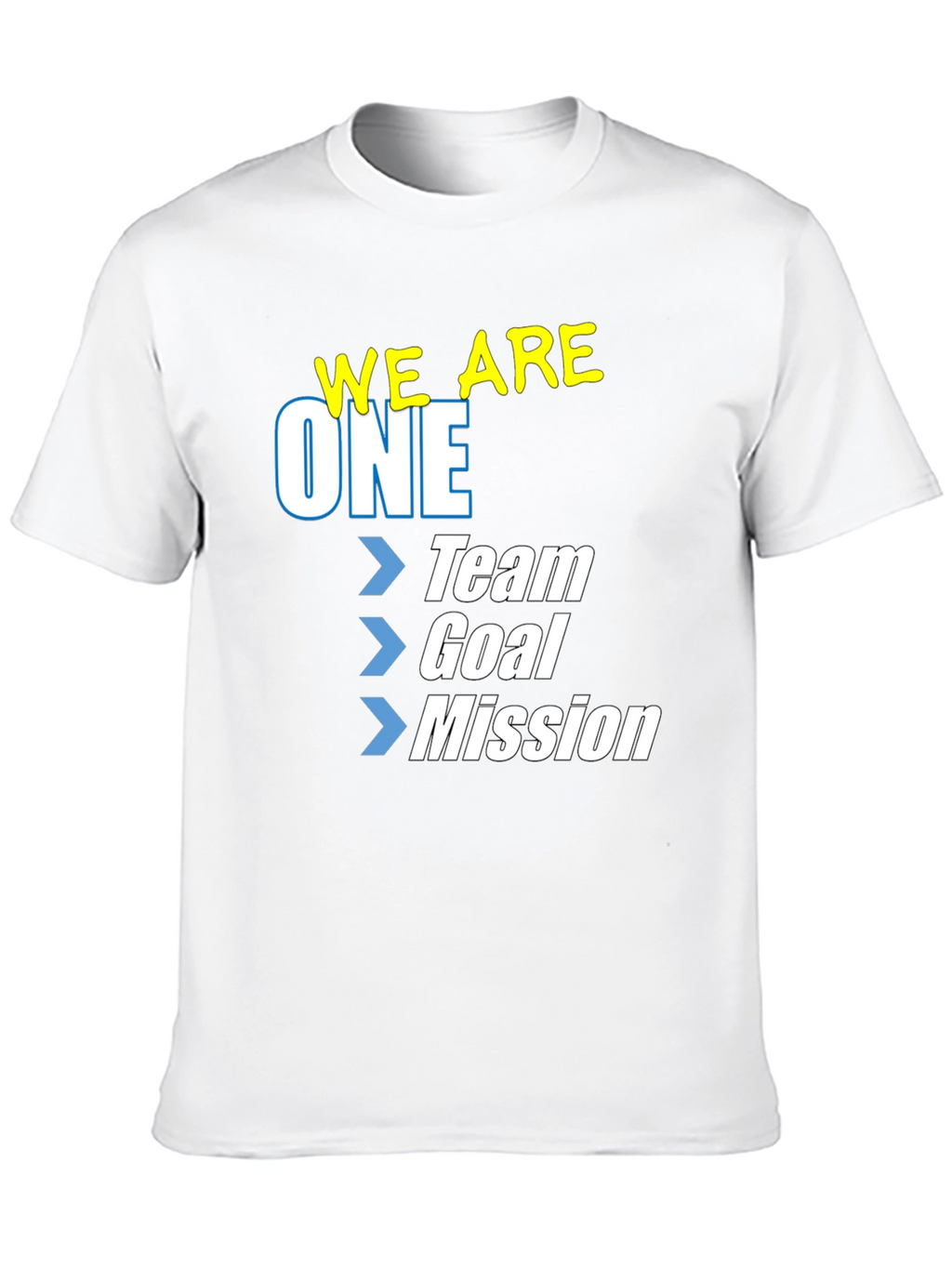 We Are One Team Goal Mission T-Shirt - Black