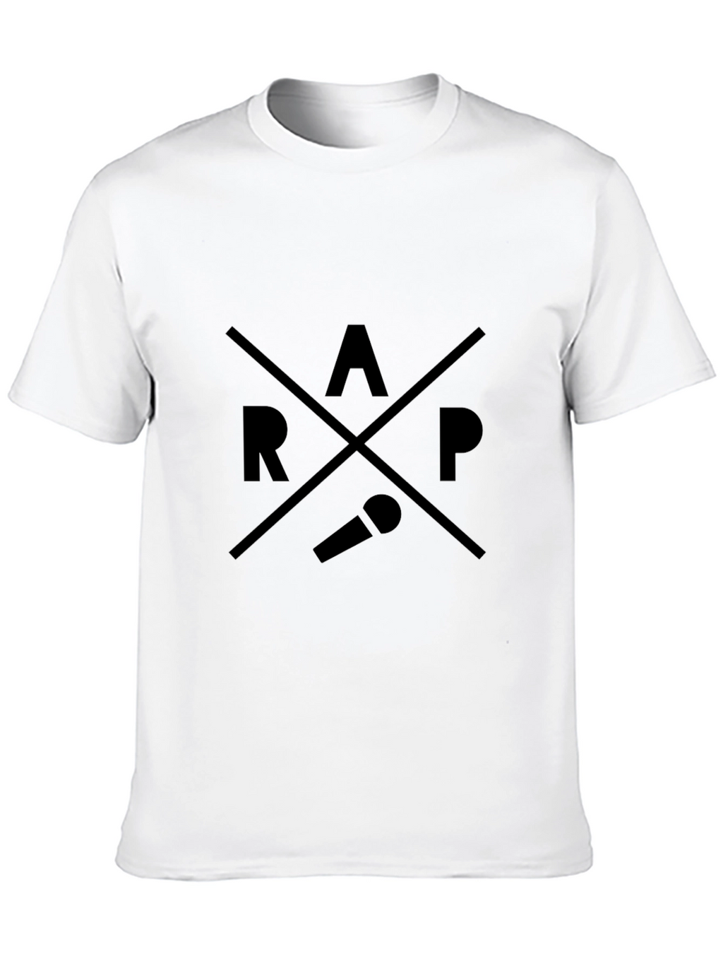 Black RAP Graphic T-Shirt
