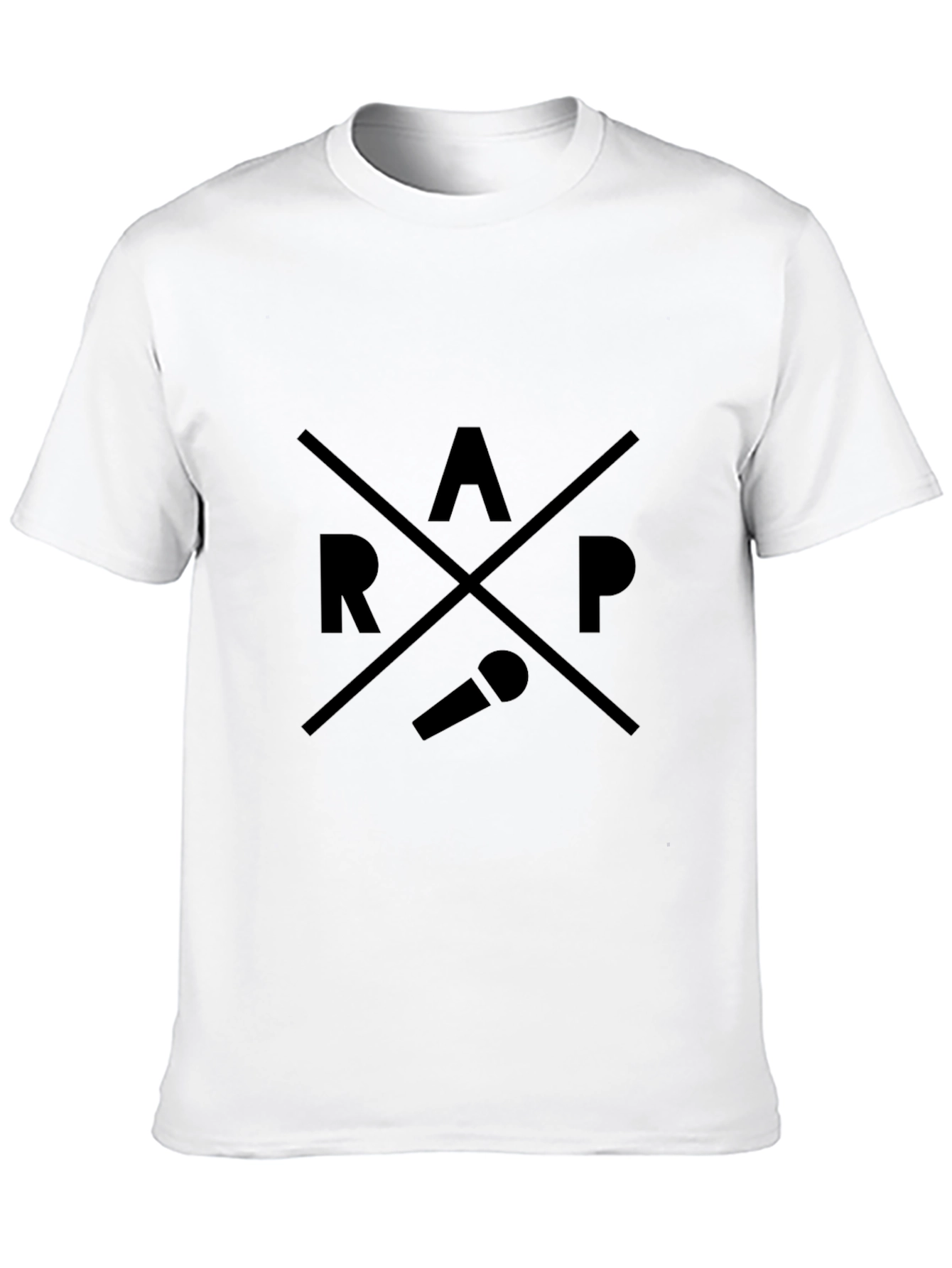 Black RAP Graphic T-Shirt