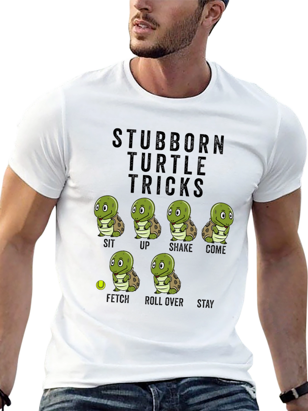 Stubborn Turtle Tricks T-Shirt