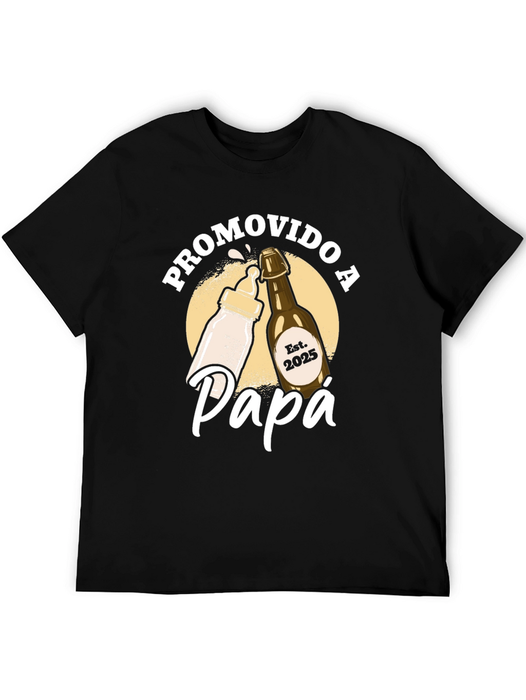 Promovido a Papa T-Shirt - New Dad Est. 2025