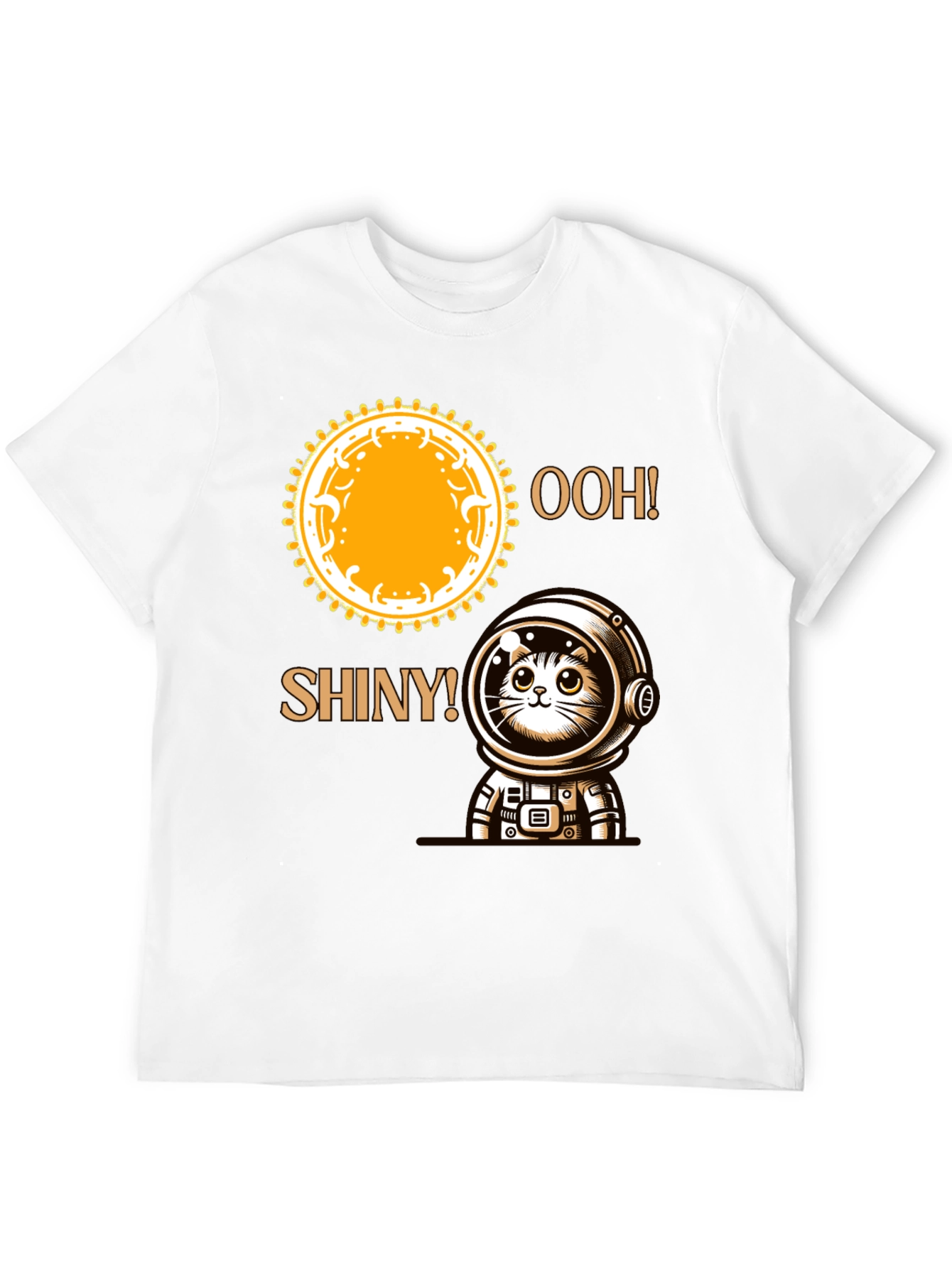 Astronaut Cat T-Shirt - Ooh! Shiny!