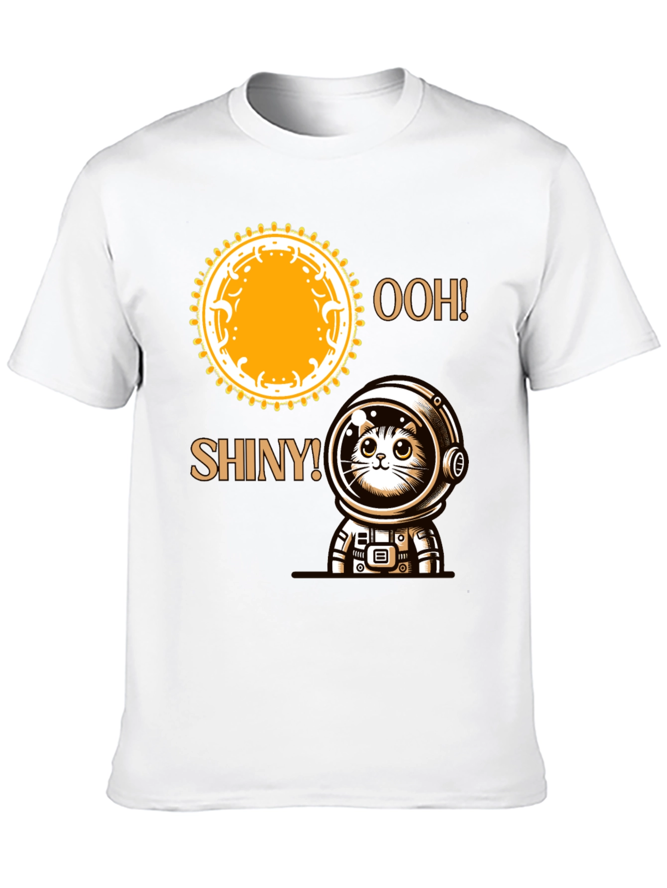 Astronaut Cat T-Shirt - Ooh! Shiny!