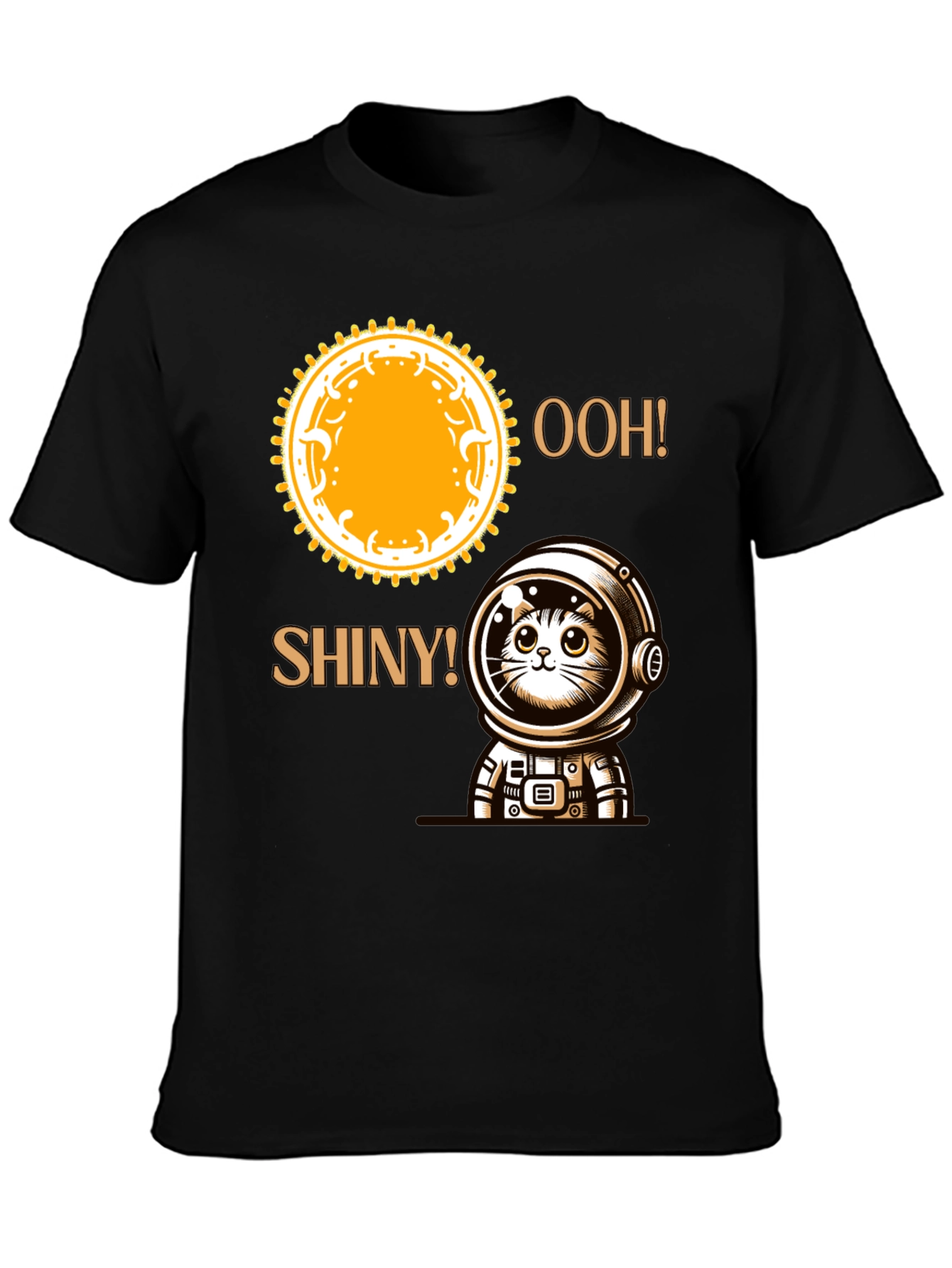 Astronaut Cat T-Shirt - Ooh! Shiny!