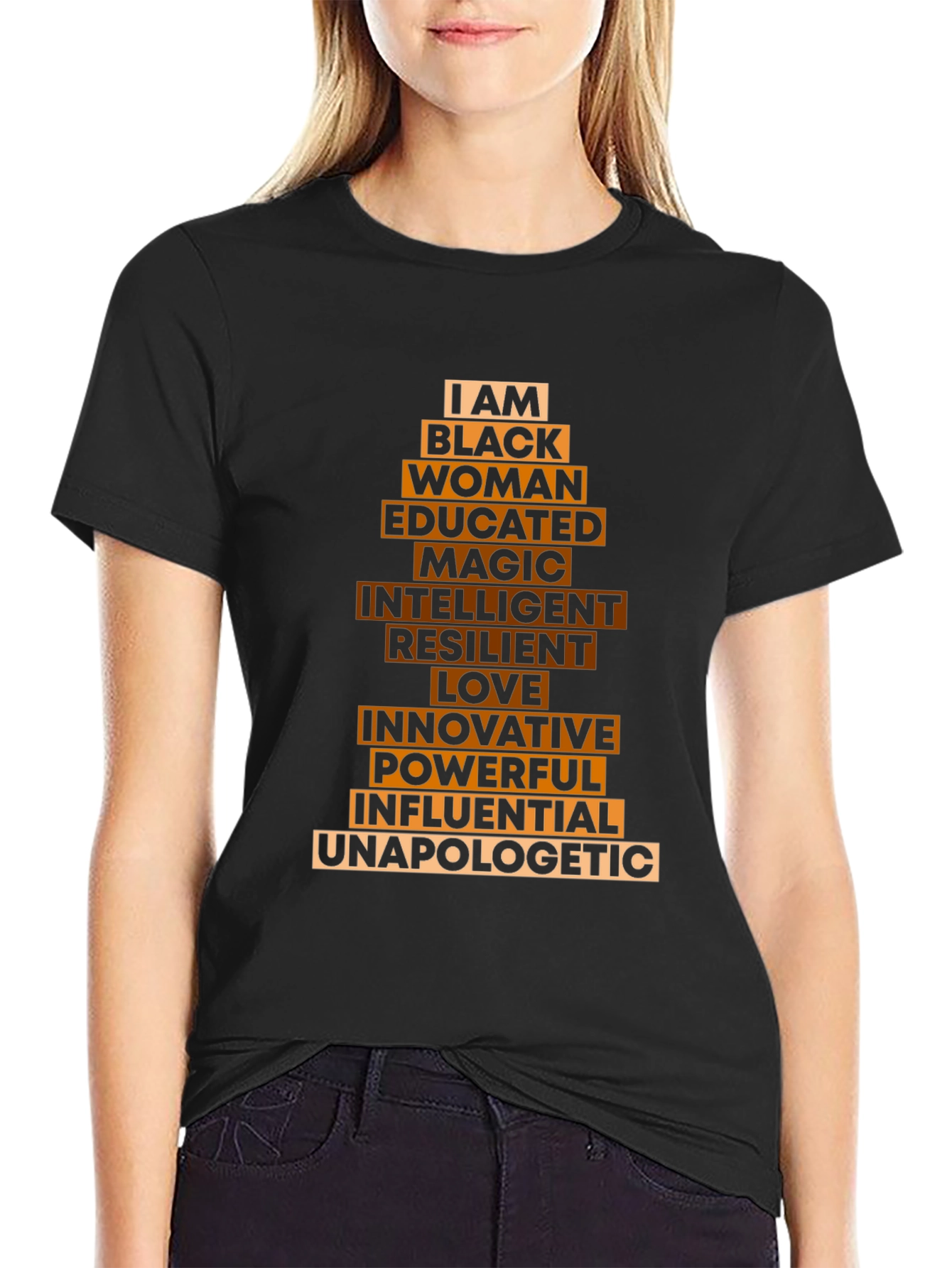 Black Woman Graphic T-Shirt - Empowering Statement Tee