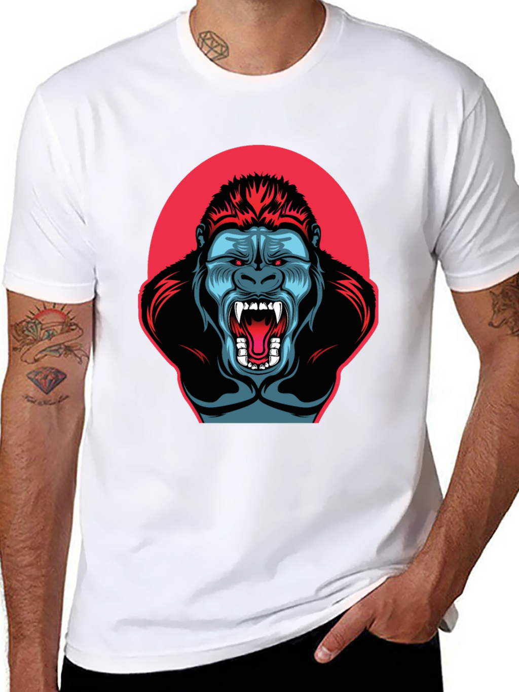 Gorilla Graphic T-Shirt - Mens Black Tee