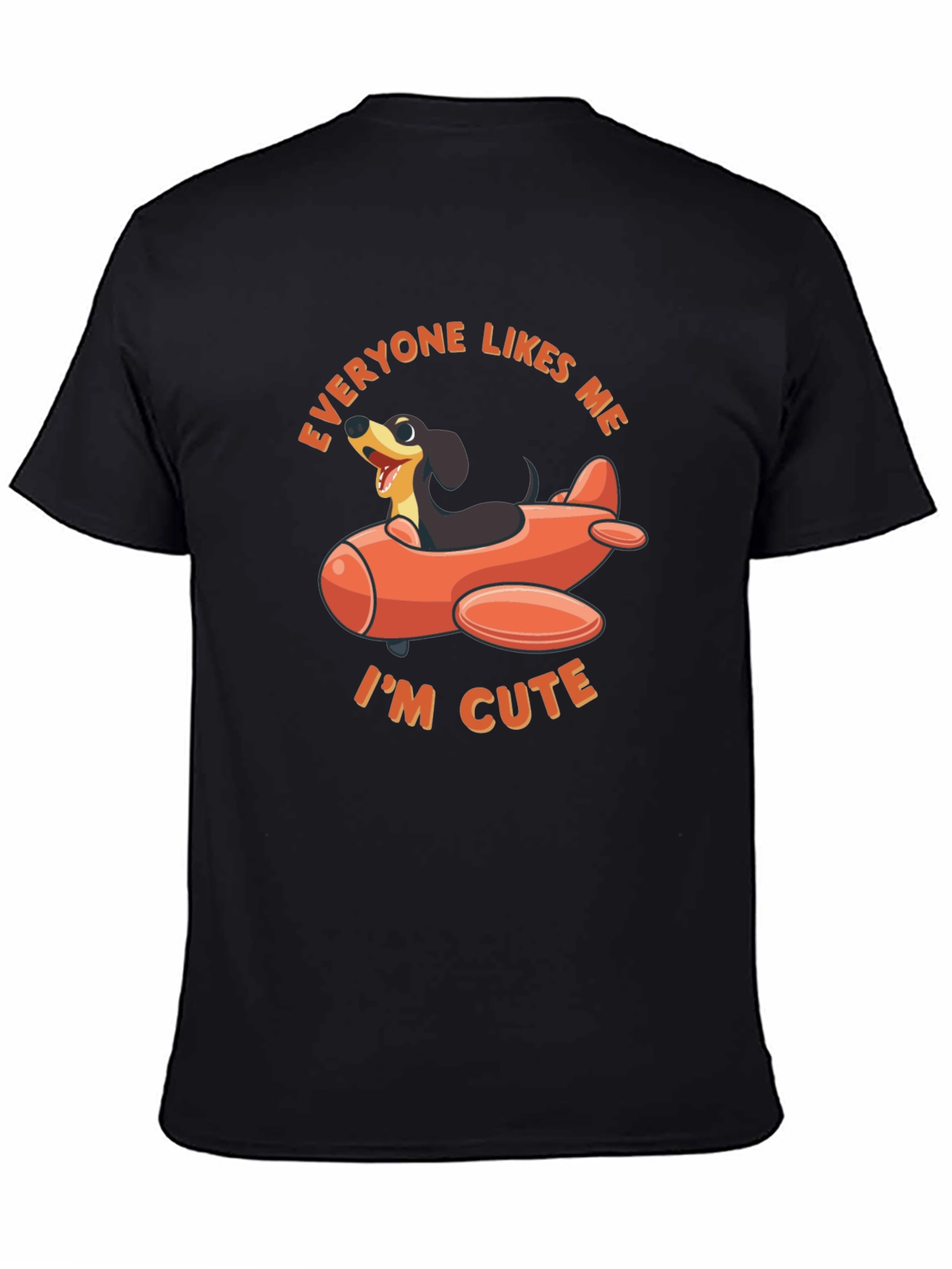 Cute Dog Airplane T-Shirt - Everyone Likes Me!