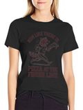 Run for Pizza Graphic T-Shirt