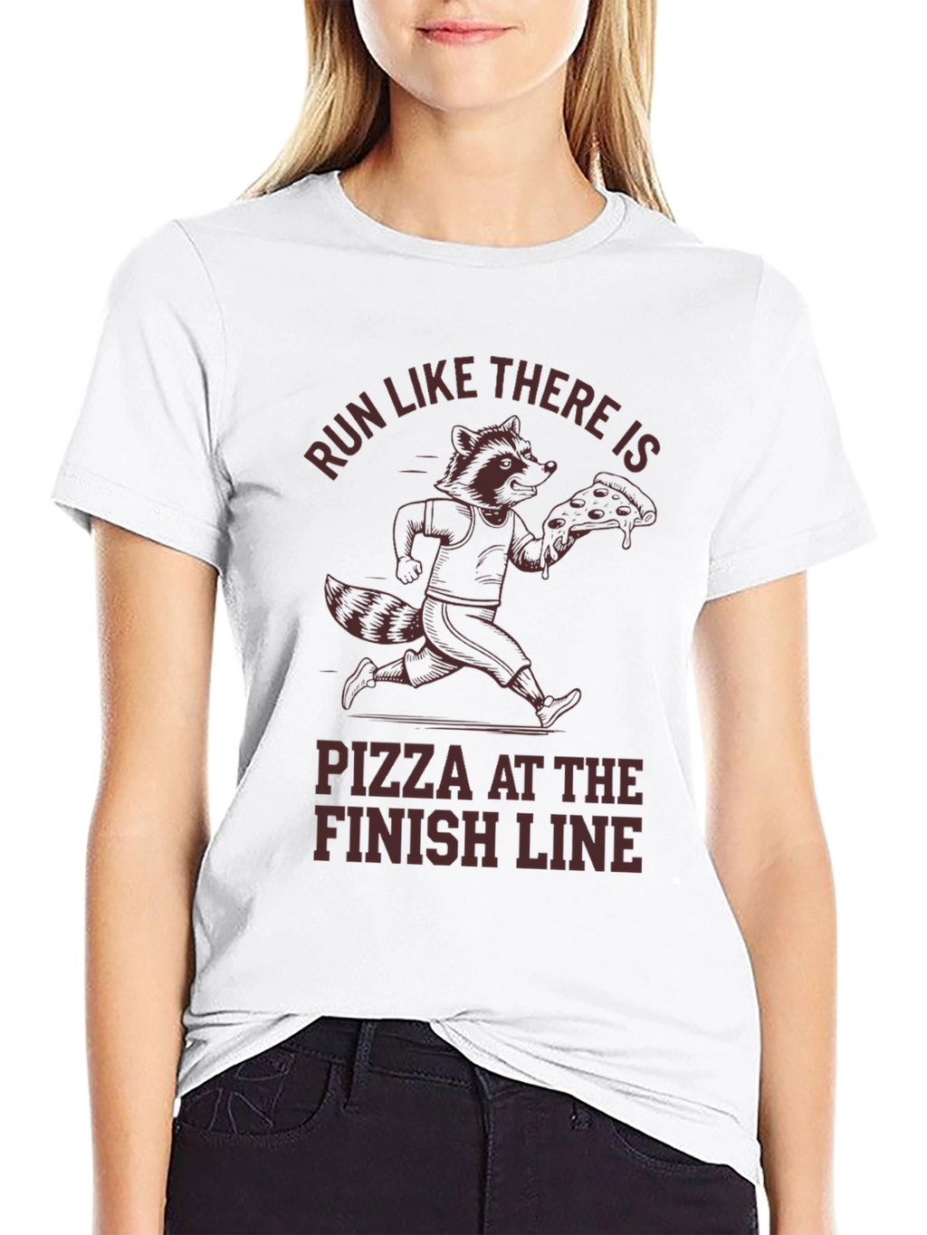 Run for Pizza Graphic T-Shirt