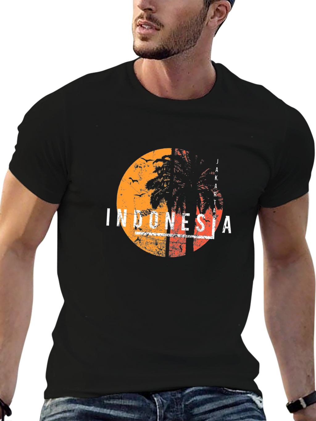 Indonesia Jakarta Graphic T-Shirt