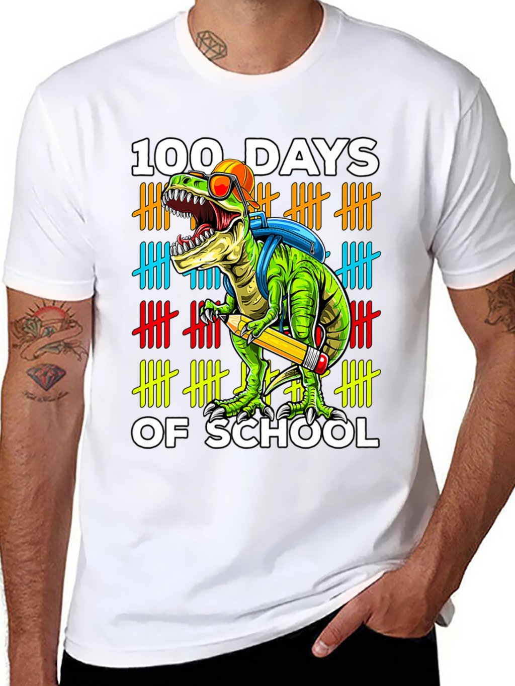 100 Days of School Dinosaur T-Shirt