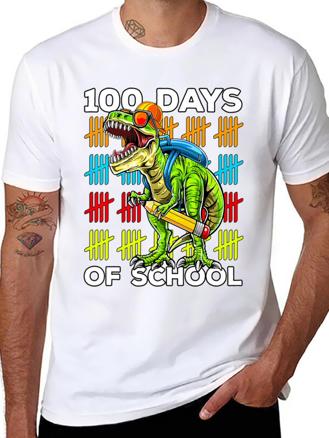 100 Days of School Dinosaur T-Shirt