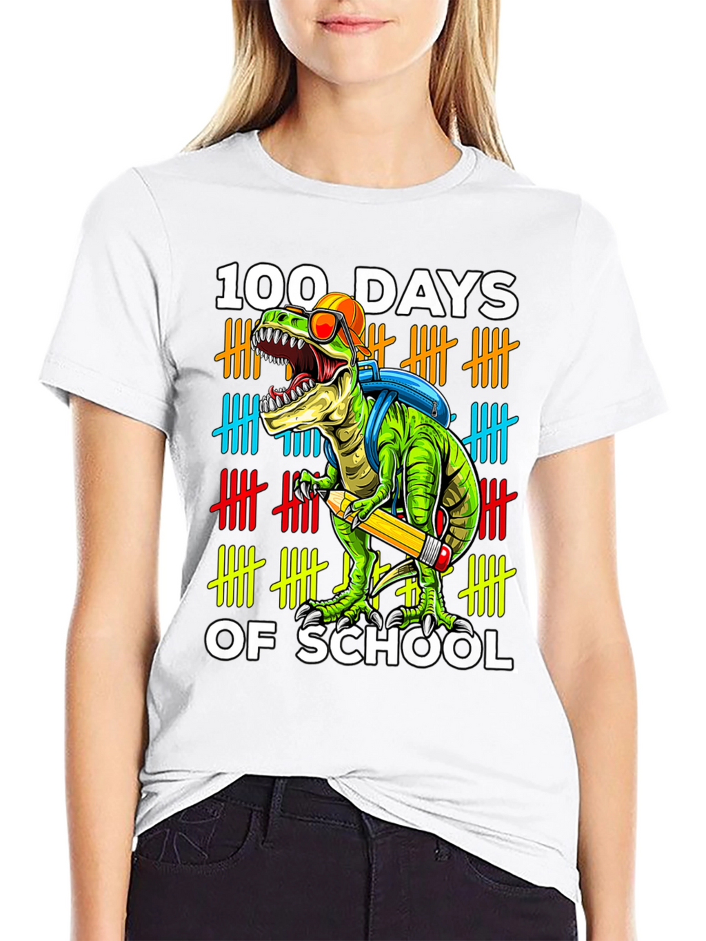 100 Days of School Dinosaur T-Shirt