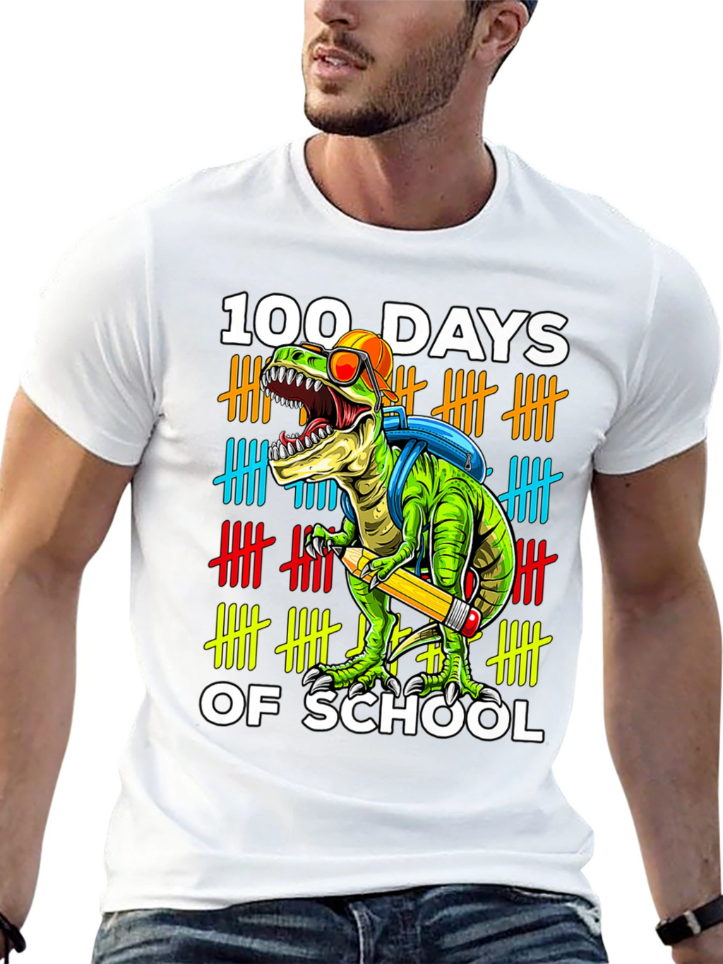 100 Days of School Dinosaur T-Shirt