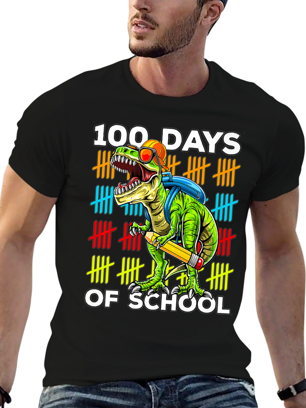 100 Days of School Dinosaur T-Shirt