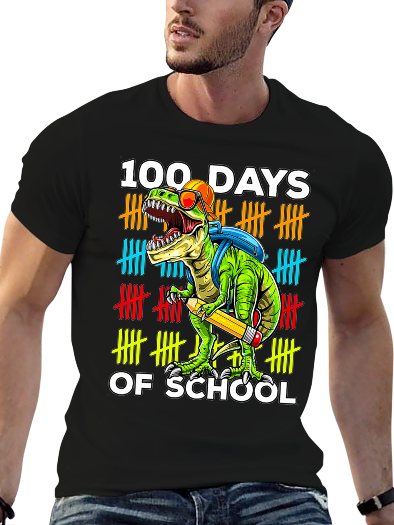 100 Days of School Dinosaur T-Shirt