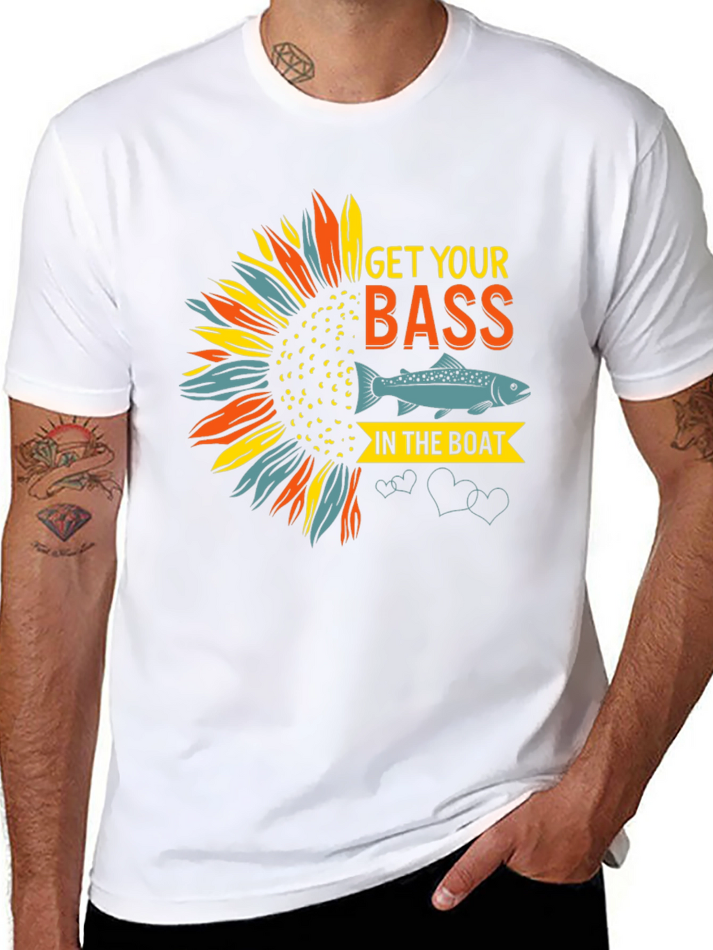 Get Your Bass In The Boat Graphic T-Shirt