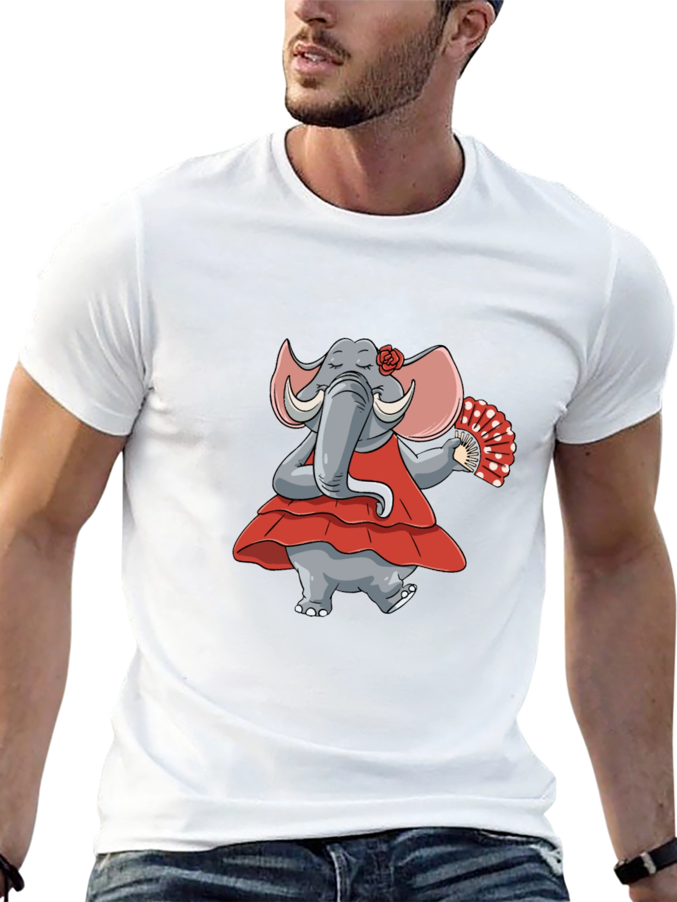 Dancing Elephant Graphic Tee