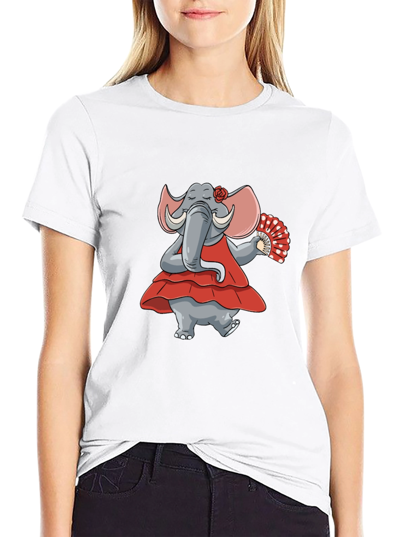 Dancing Elephant Graphic Tee