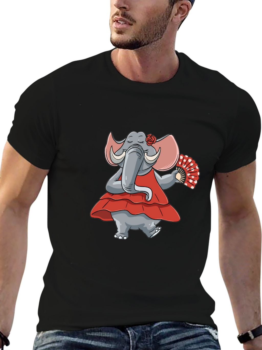 Dancing Elephant Graphic Tee