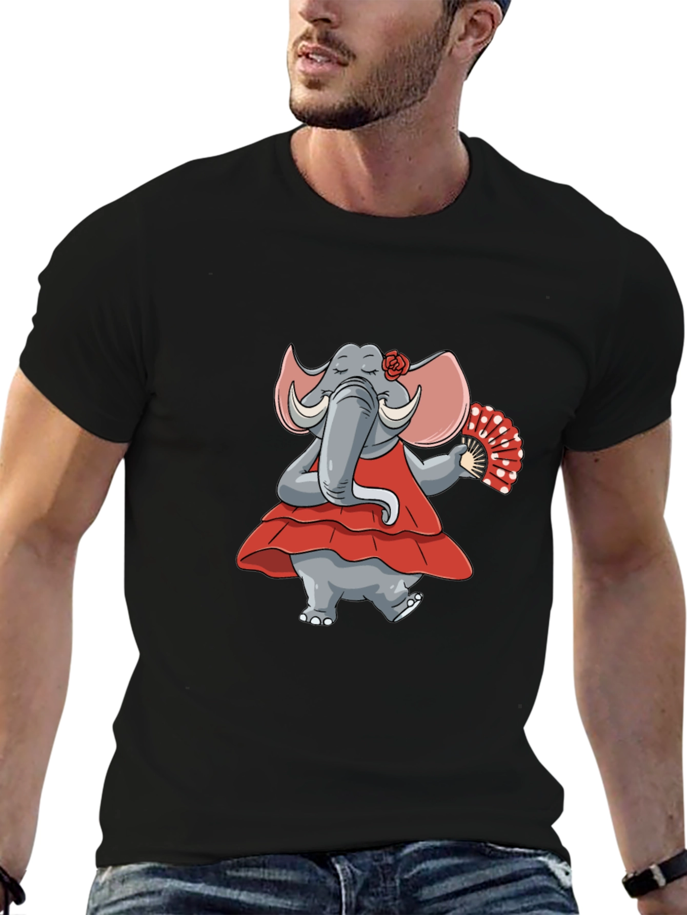 Dancing Elephant Graphic Tee
