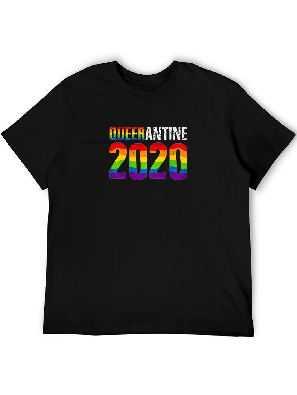 Queerantine 2020 T-Shirt - Pride Rainbow Design