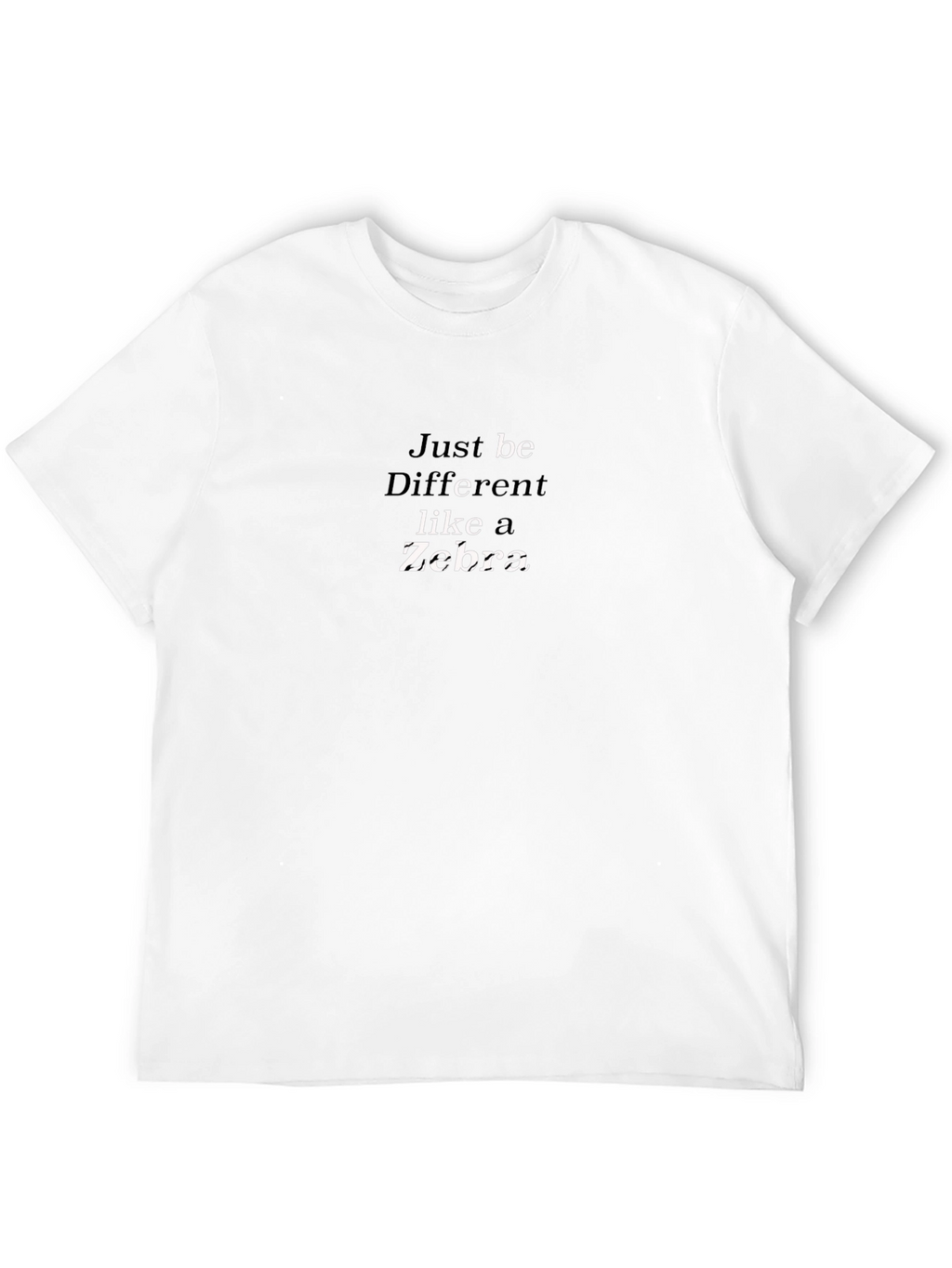 Be Different Like a Zebra T-Shirt