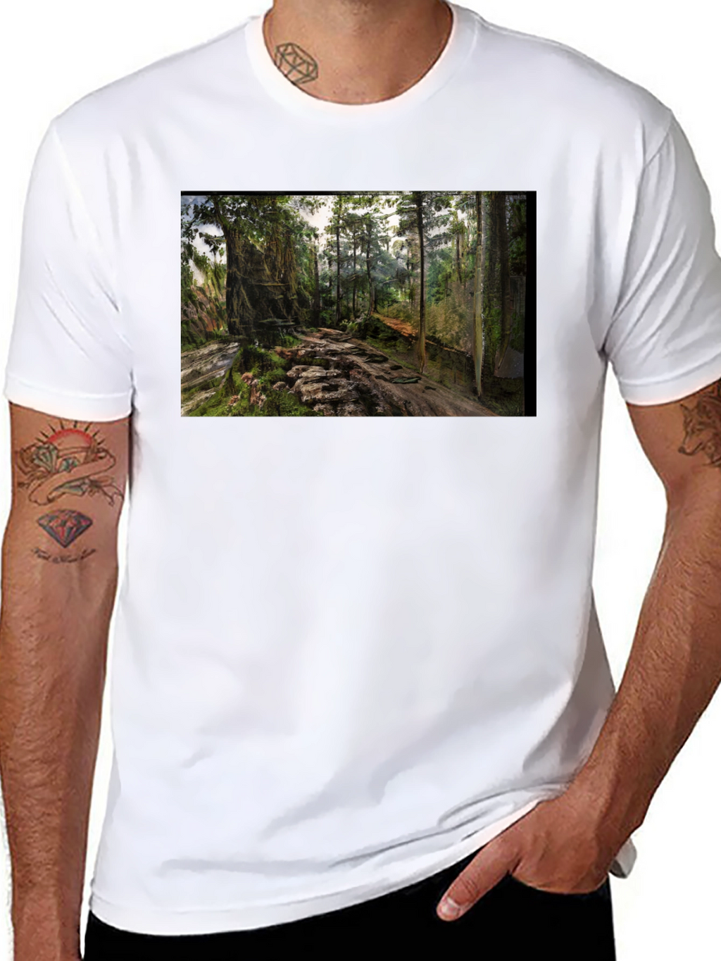 Forest Path Graphic Tee - Nature Lovers Shirt