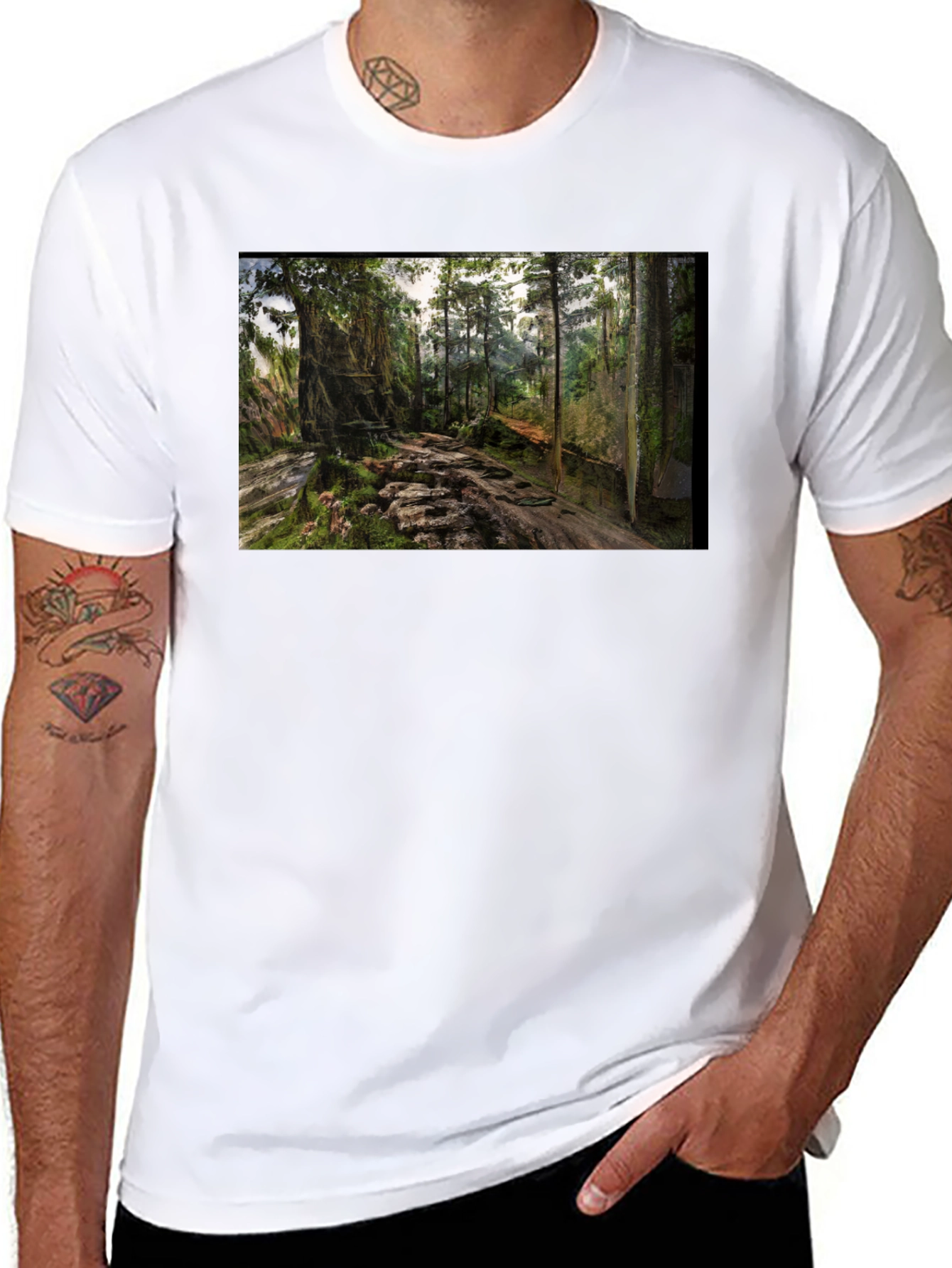 Forest Path Graphic Tee - Nature Lovers Shirt