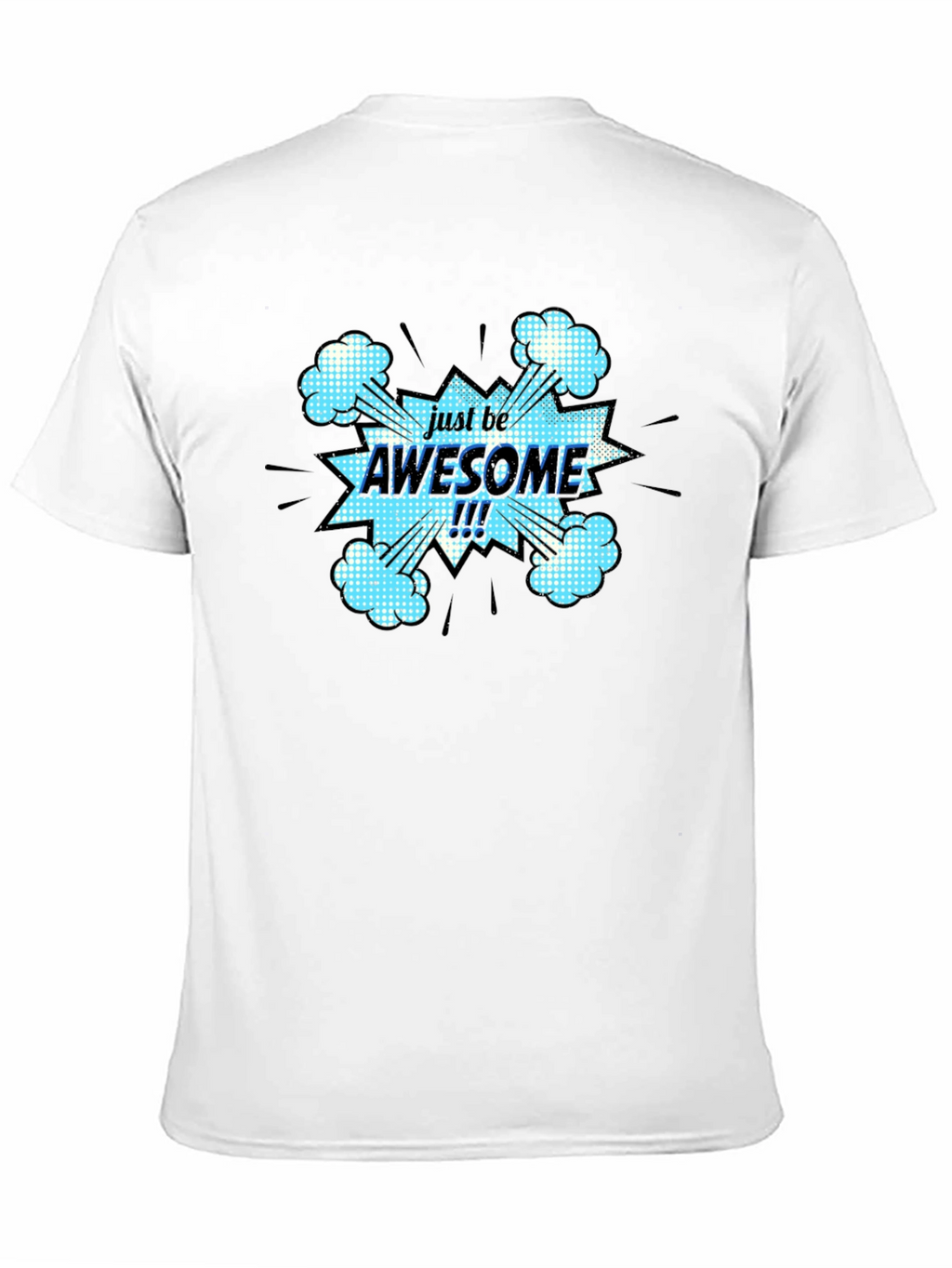 Just Be Awesome Black Graphic T-Shirt