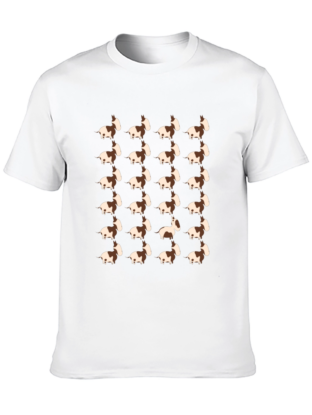Dachshund Dog Pattern T-Shirt