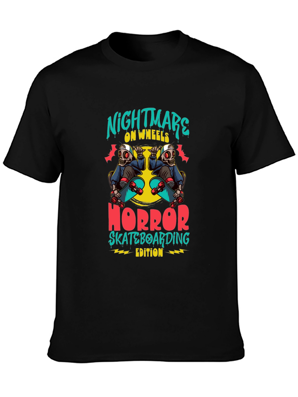 Nightmare on Wheels Skateboard T-Shirt