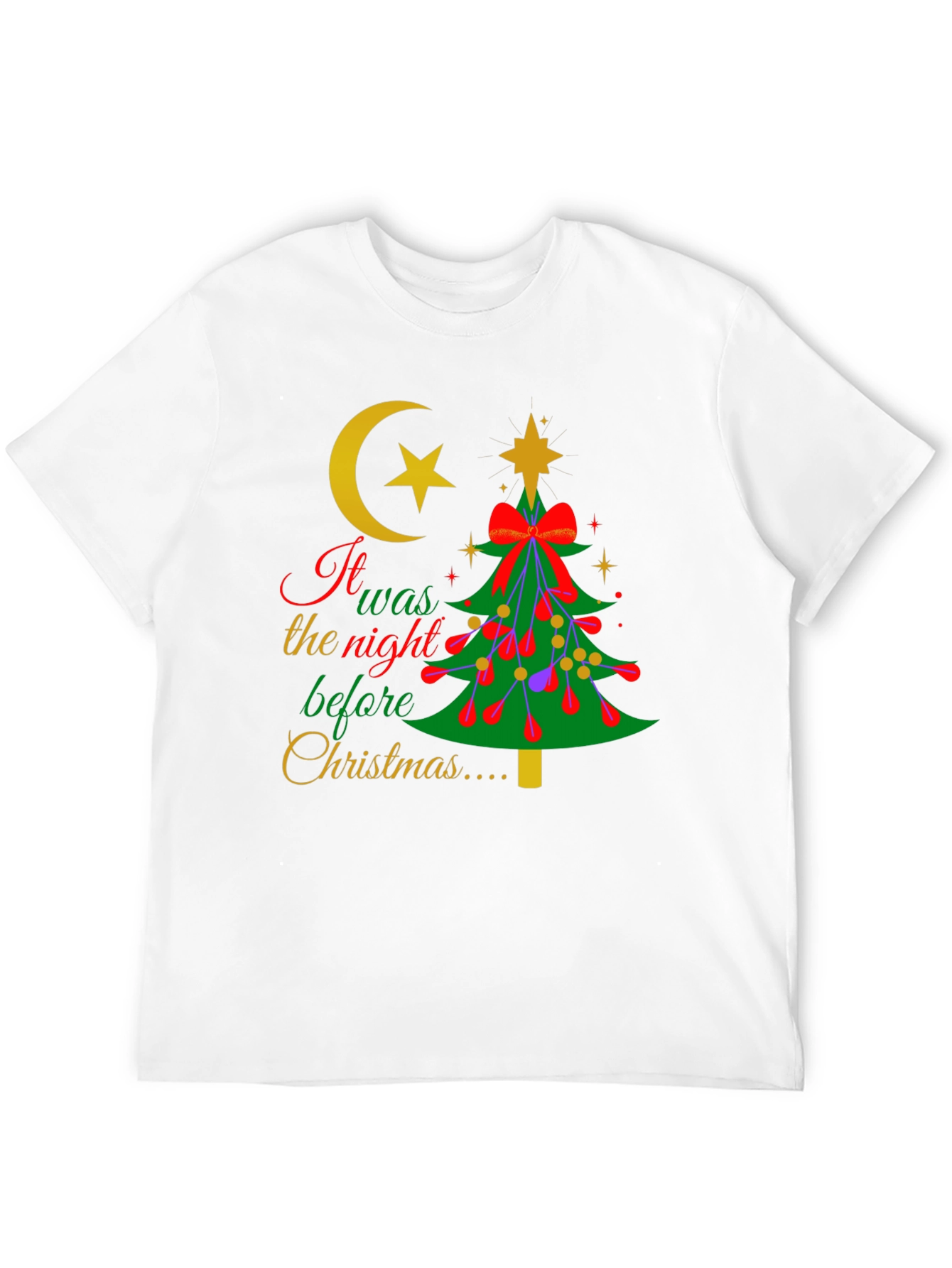 Novelty It Was The Night Before Christmas T-Shirt