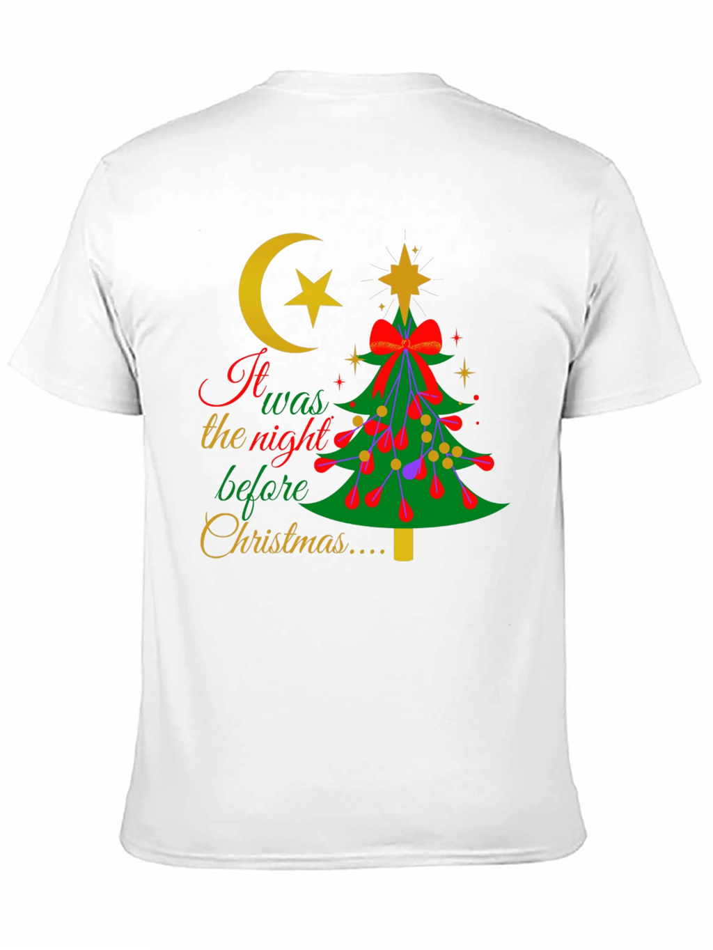 Novelty It Was The Night Before Christmas T-Shirt
