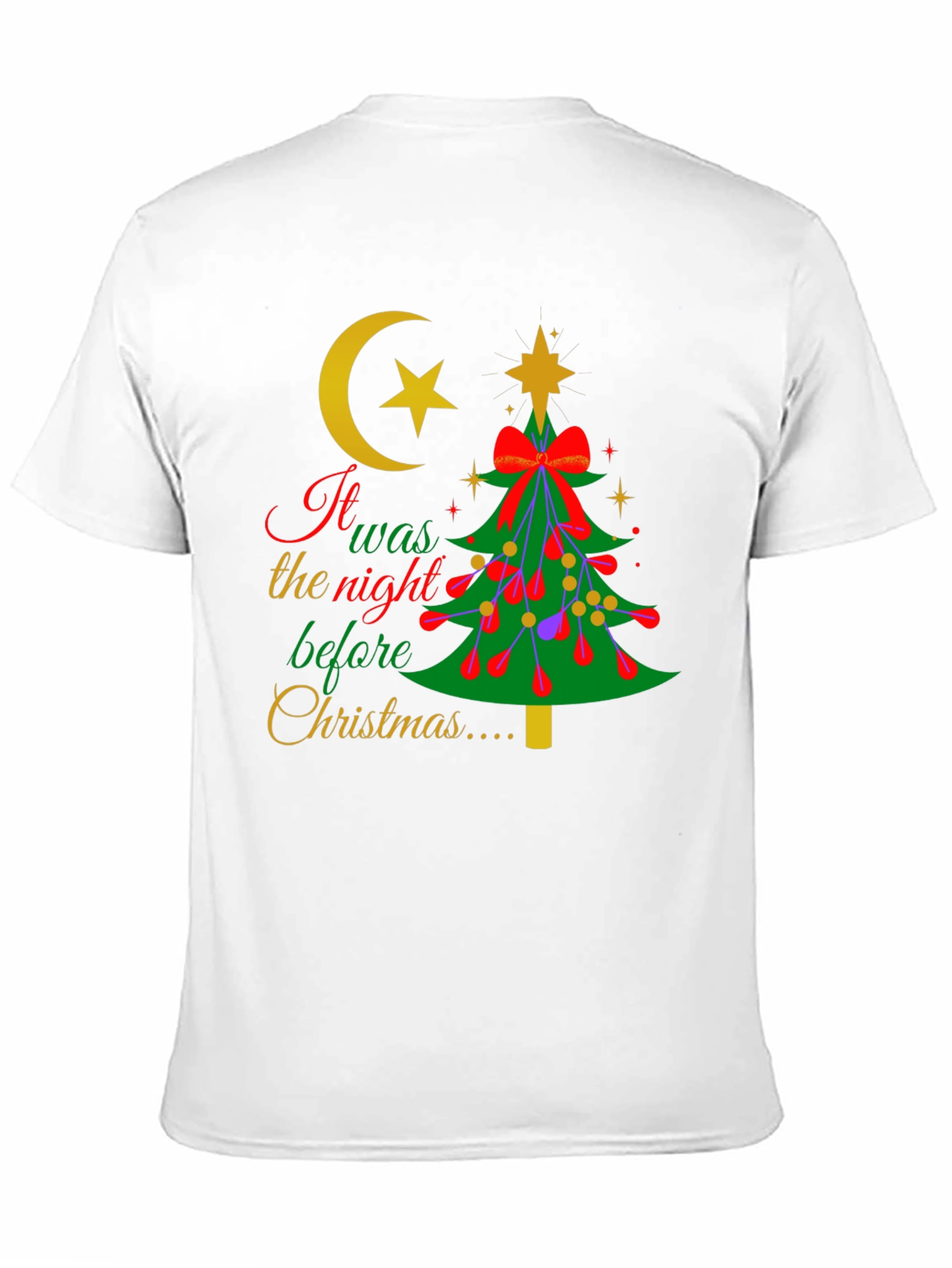 Novelty It Was The Night Before Christmas T-Shirt