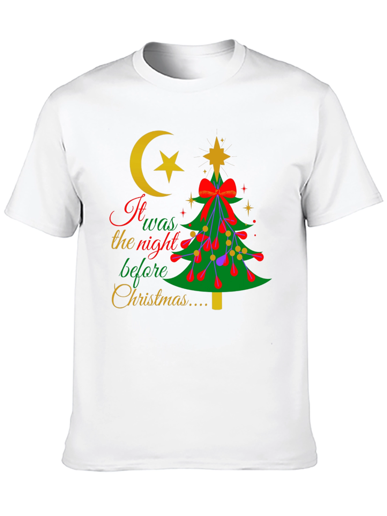 Novelty It Was The Night Before Christmas T-Shirt