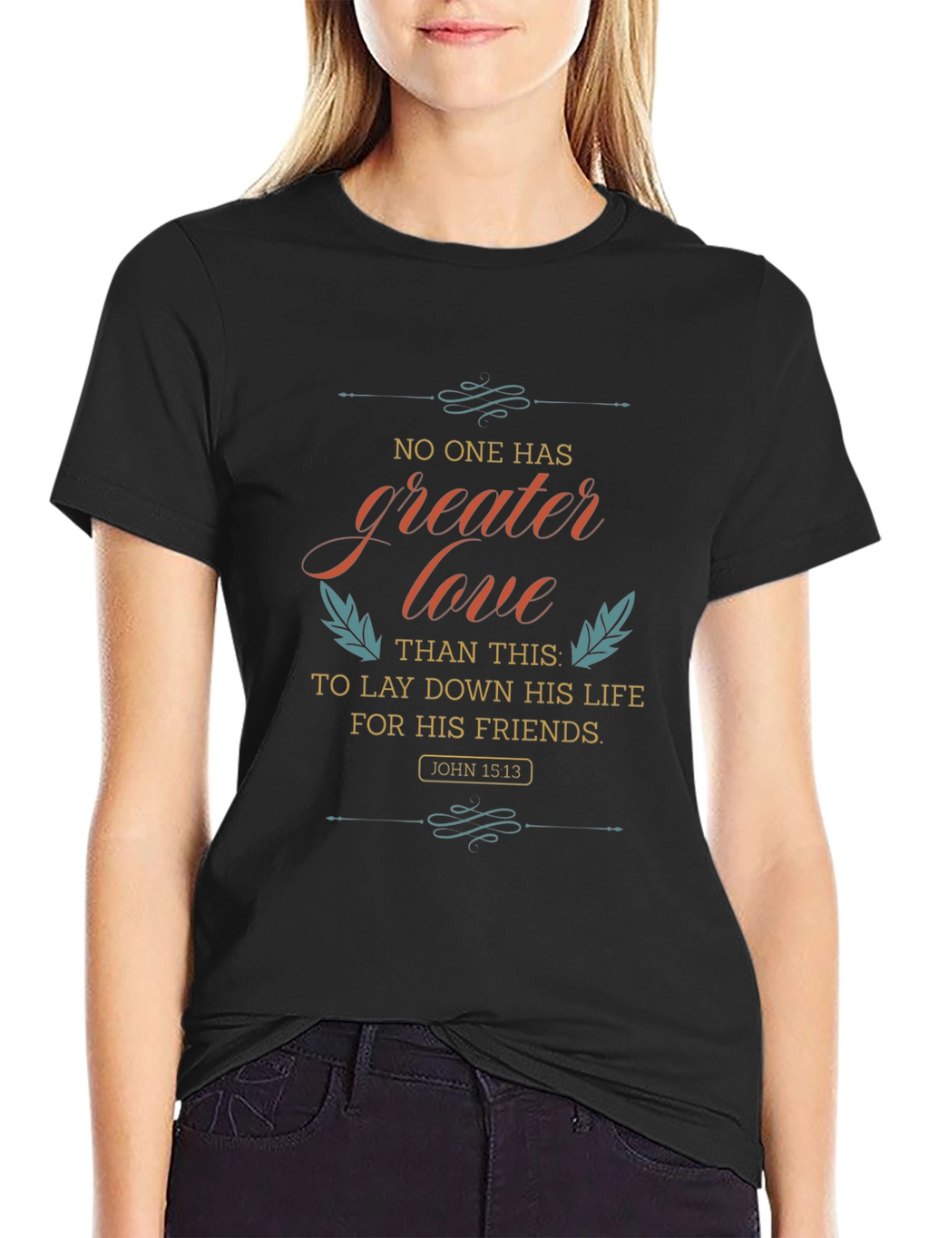 Inspirational Christian T-Shirt: No Greater Love
