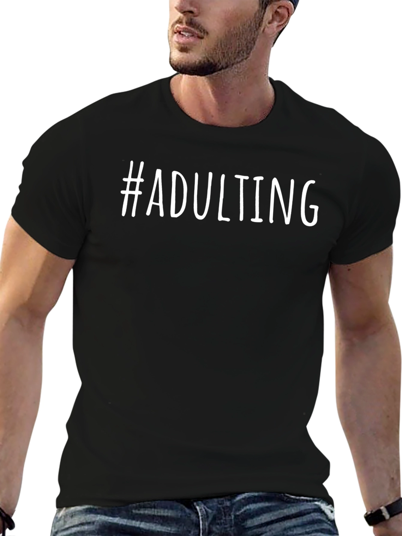 #Adulting Graphic Tee - Comfortable Everyday Wear