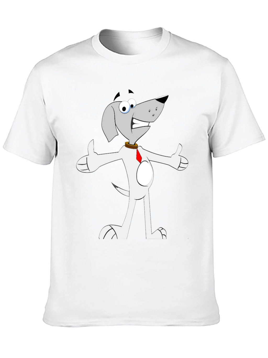 Funny Cartoon Dog T-Shirt - Black Graphic Tee