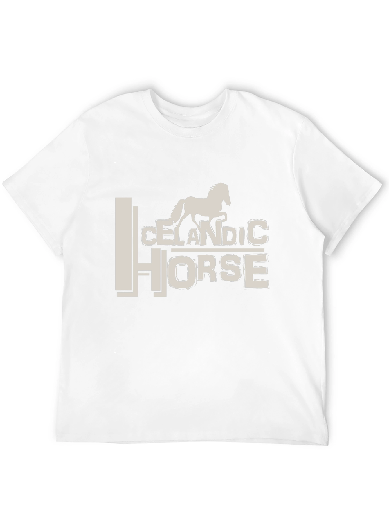 Icelandic Horse Graphic Tee - Stylish Black T-Shirt